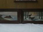 schilderij winterlandschap, Antiek en Kunst, Ophalen