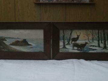 schilderij winterlandschap, Enlèvement