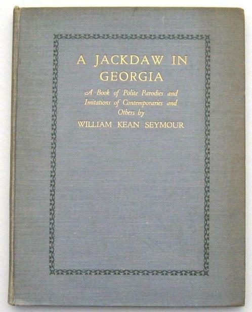 A Jackdaw in Georgia 1923 Seymour - Gesigneerd, Antiquités & Art, Antiquités | Livres & Manuscrits, Enlèvement ou Envoi