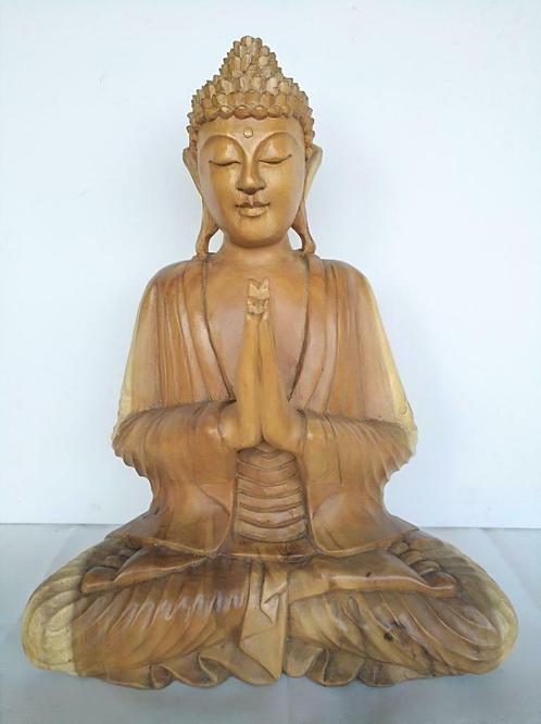 Suar houten bouddha beelden uit Bali-indonesie, Antiek en Kunst, Curiosa en Brocante, Ophalen of Verzenden