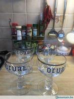 Lot de 4 anciens verres orval, Verzamelen, Glas en Drinkglazen, Gebruikt