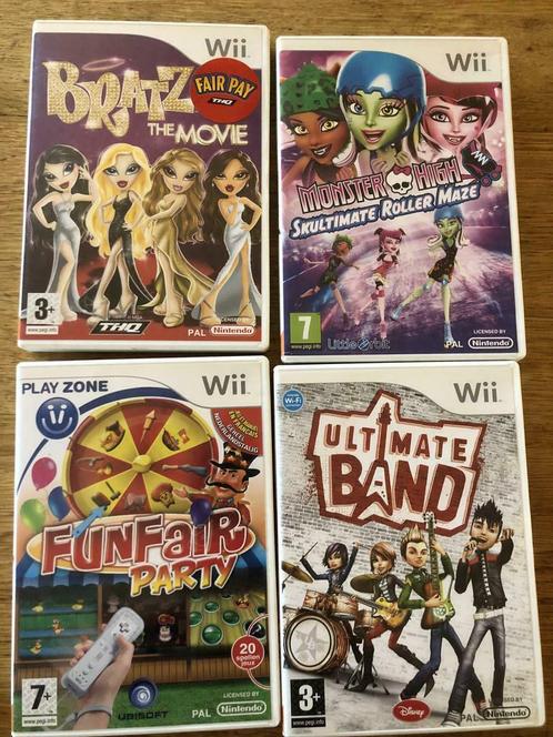 Lot Wii games - Bratz, Ultimate Band en Funfair, Consoles de jeu & Jeux vidéo, Jeux | Nintendo Wii, Utilisé, Aventure et Action