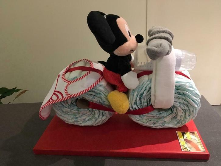 Luiermotor met knuffel naar keuze, Kinderen en Baby's, Kraamcadeaus en Geboorteborden, Nieuw, Kraamcadeau, Ophalen