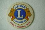 bierkaartje Lions international België district 112, Viltje(s), Overige merken, Gebruikt, Ophalen of Verzenden