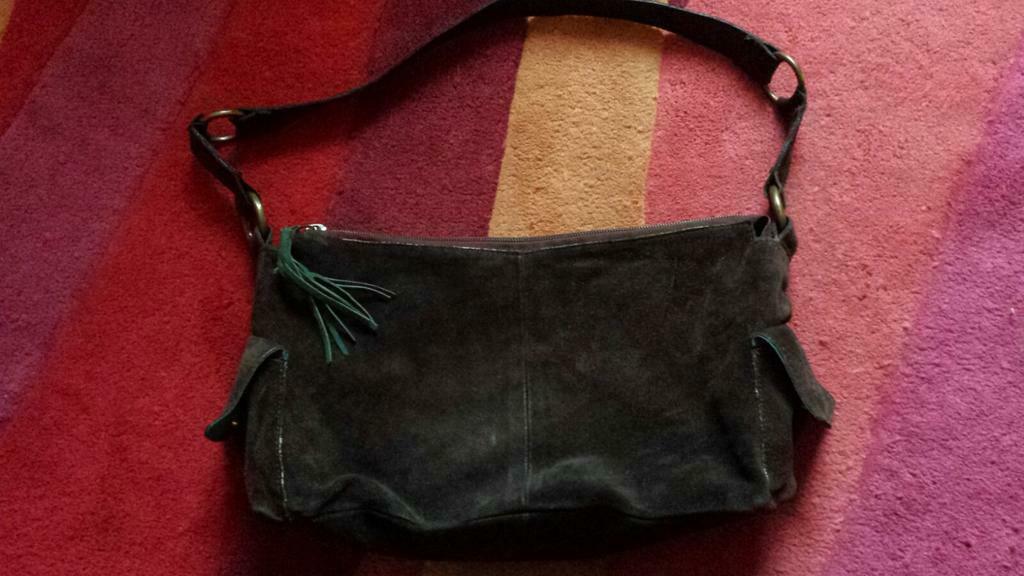 sac cuir daim brun Mexx, Envoi, Utilisé, Brun, Cuir