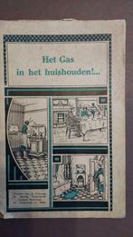 Oud boekje.Het gas in het huishouden. Zeldzaam, Antiek en Kunst, Ophalen of Verzenden