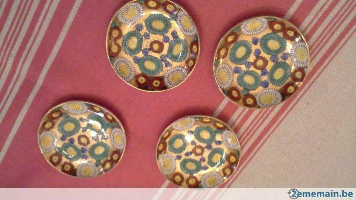 Lot de 4 petites coupelles japonaises début XX eme, Antiek en Kunst, Antiek | Keramiek en Aardewerk