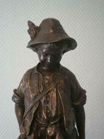 AUGUSTE CACE kleine jager gesigneerd in brons 14kg, Antiek en Kunst, Ophalen of Verzenden, Brons