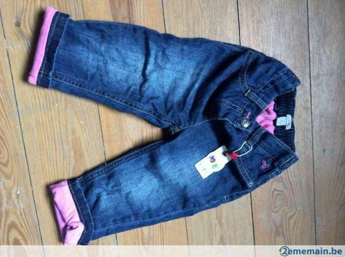 NIEUW Esprit 80 dubbele roze jeans aanpasbare maat, Kinderen en Baby's, Babykleding | Maat 80, Nieuw, Meisje, Broekje, Ophalen of Verzenden