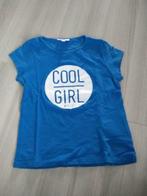 Blauw t-shirt JBC 'cool girl' - maat 116 - 6 jaar