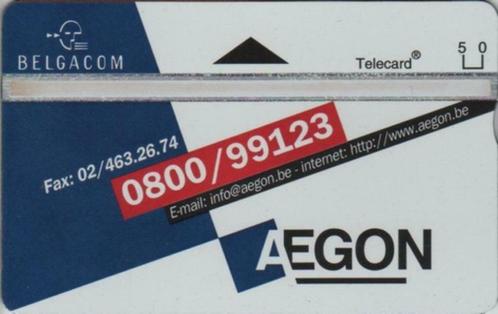 Télécarte Privée Belge P544 Aegon, Verzamelen, Telefoonkaarten, Ophalen of Verzenden