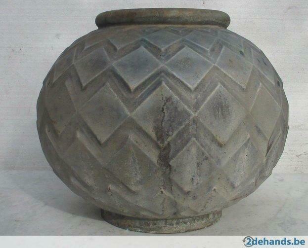 antieke tuinvaas groot art deco model 10A, Antiek en Kunst, Curiosa en Brocante