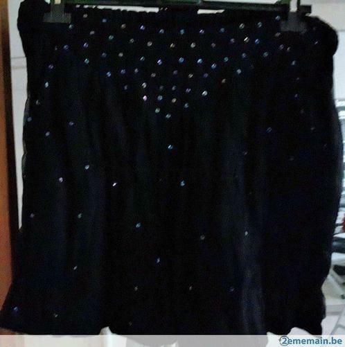 jupe short soir  noir mousseline avec paillette 44, Vêtements | Femmes, Culottes & Pantalons, Neuf