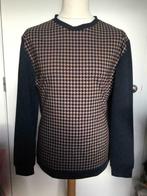 Nieuwe heren sweater, trui donker blauw pied de poule. XXL, Ophalen of Verzenden, Nieuw, Overige maten, Blauw
