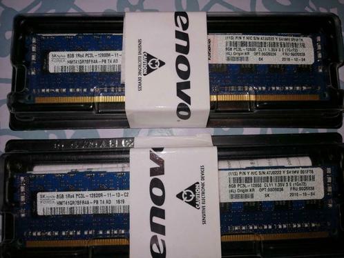 DDR3 16GB (2X8GB) PC3 LENOVO 1600mhz ECC, Informatique & Logiciels, Mémoire RAM, Neuf, Serveur, 16 GB, DDR3, Enlèvement ou Envoi