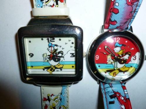 2 toffe Donald Duck unisex quartz horloges., Collections, Disney, Comme neuf, Autres types, Donald Duck, Enlèvement ou Envoi