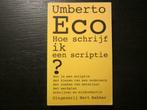 Hoe schrijf ik een scriptie  -Umberto Eco-, Enlèvement ou Envoi