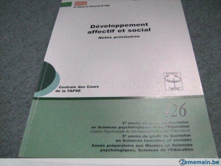 livres de psychologie grand choix par piece ou par lot., Boeken, Studieboeken en Cursussen, Gelezen, Ophalen of Verzenden