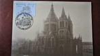 FIRST DAY OP KAART-  BASILIQUE DE BON-SECOURS, PERUWELZ., Ophalen of Verzenden, Gestempeld, Plaats of Gebouw