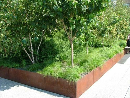 cortenstaal keerwand, Tuin en Terras, Bielzen en Borduren, Nieuw, Border, Overige materialen, Verzenden