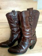 Dick Boons 35 leren cowboylaarzen, Kleding | Dames, Schoenen, Bruin, Lage of Enkellaarzen, Ophalen of Verzenden, Dick Boons