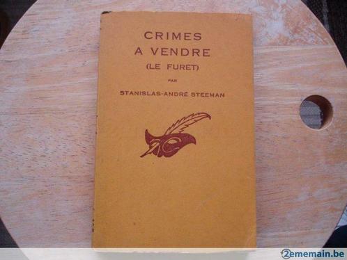 Crimes à vendre, Stanislas-André Steeman, Livres, Thrillers, Utilisé