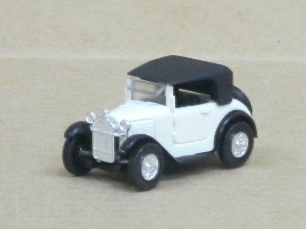 1:87 Brekina 1511 BMW Dixi cabrio 1929 wit met zwart dakje, Verzamelen, Automerken, Motoren en Formule 1, Zo goed als nieuw, Auto's