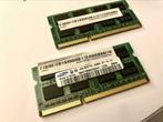 4GB RAM laptop SODIMM 1066Mhz (2x 2GB 2Rx8 PC3 - 8500S), Utilisé, Laptop, Enlèvement ou Envoi