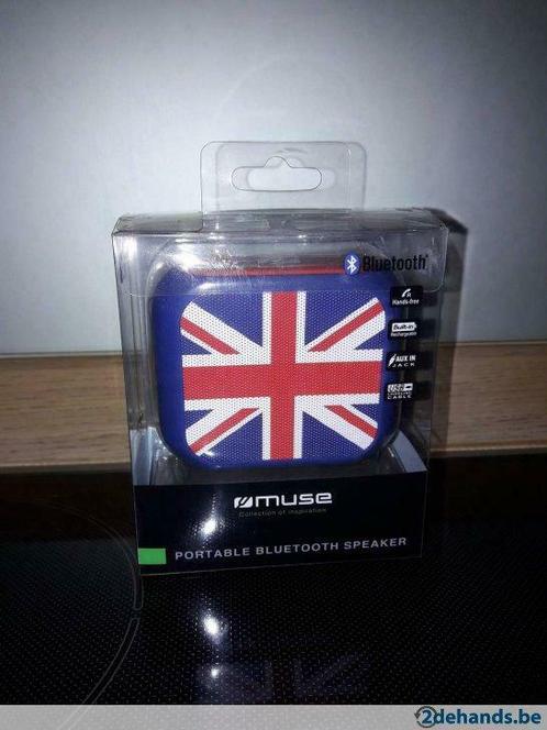 Portable Bluetooth speaker Muse Union Jack Colors, TV, Hi-fi & Vidéo, Enceintes, Neuf, Enlèvement ou Envoi