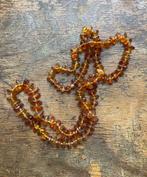 Handgeknoopt halssnoer in amber, Handtassen en Accessoires, Kettingen, Oranje, Met edelsteen, Gebruikt, Steen of Mineraal