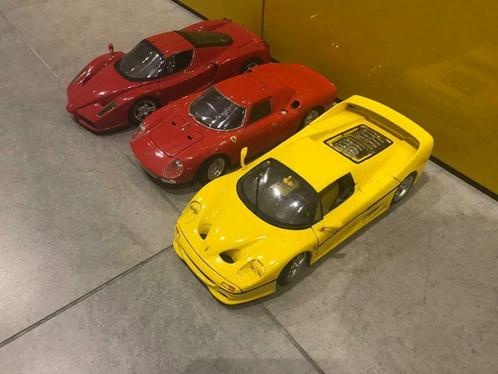 Ferrari 1/18 Hotwheels schaalmodellen Enzo F50 250 LeMans, Hobby & Loisirs créatifs, Voitures miniatures | 1:18, Utilisé, Voiture