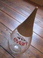 Ancienne Bouteille en Verre GOUTTE D'EAU EVIAN 2001 pleine