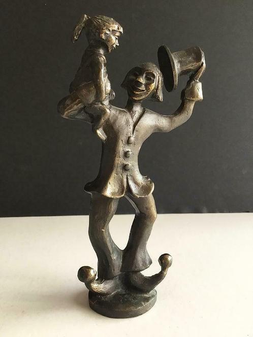 Corry Ammerlaan 1ste editie Cliniclown brons met kind, Antiquités & Art, Curiosités & Brocante, Enlèvement ou Envoi