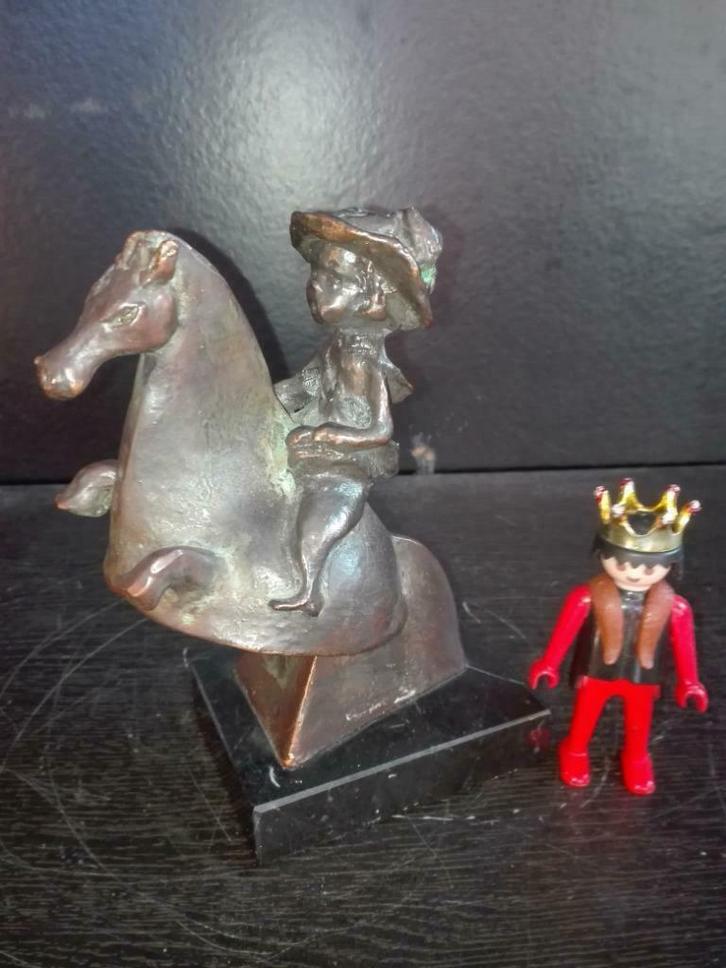 101) het wild steigerende coronapaard, Antiek en Kunst, Kunst | Beelden en Houtsnijwerken, Ophalen of Verzenden