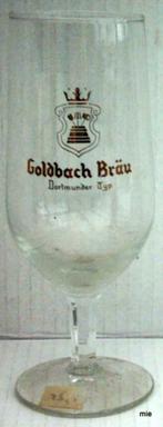 bier brouwerij glas Munck De Gomme Goldbach goudtekst, Verzamelen, Ophalen of Verzenden, Zo goed als nieuw, Bierglas