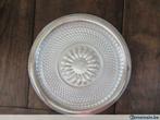 Plat à tarte verre et métal argenté, Maison & Meubles, Utilisé