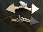 driehoek imitatieleer kikker met 4 cm stok, Nieuw, Ophalen of Verzenden