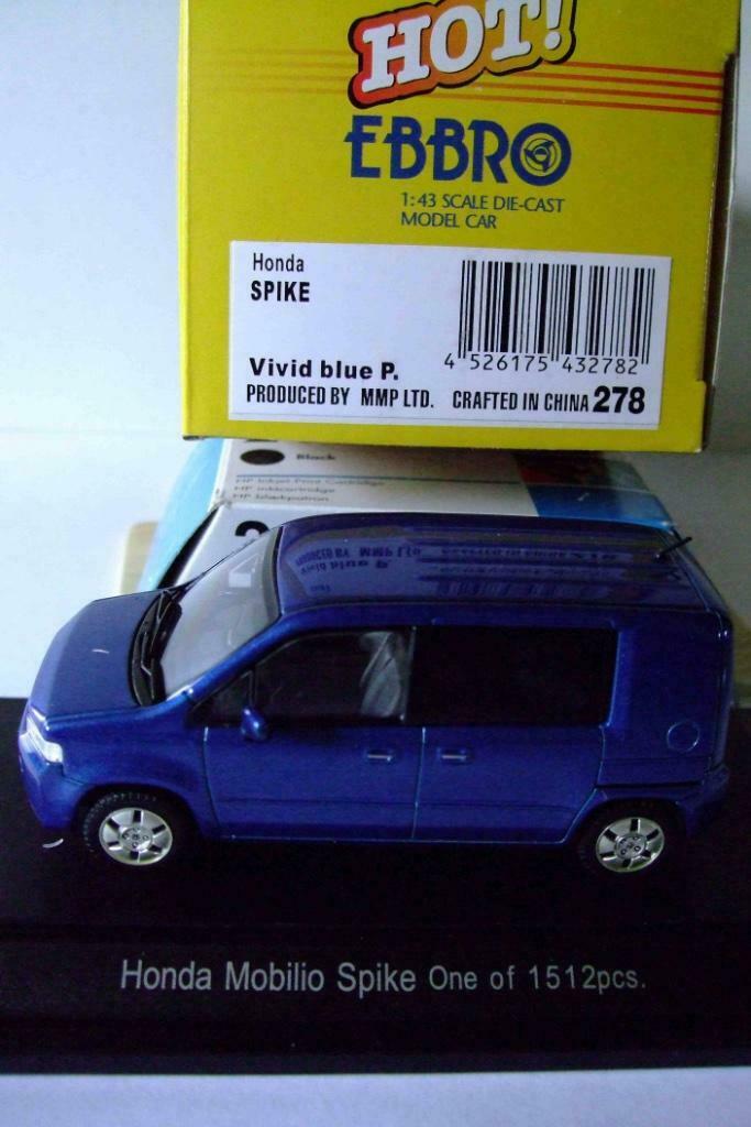 Ebbro Honda Mobilio SPIKE (2002), Hobby en Vrije tijd, Modelauto's | 1:43, Nieuw, Auto, Overige merken, Ophalen of Verzenden