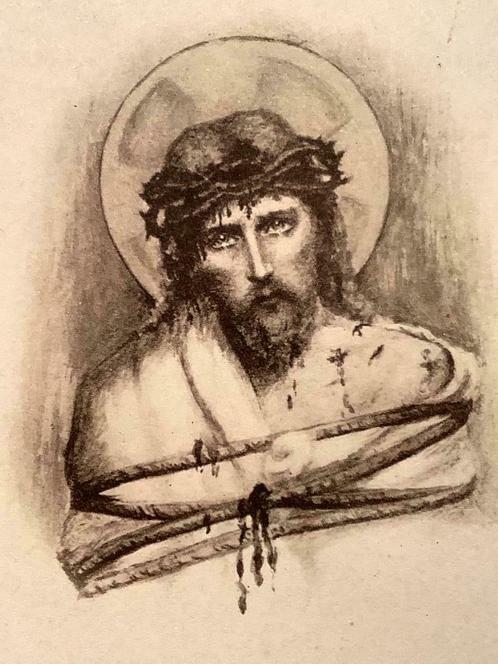 Carte Saints Jésus Christ avec COURONNE D'ÉPINE, Collections, Images pieuses & Faire-part, Image pieuse, Envoi