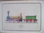 Estampe Train modèle Pambour 1845, Collections, Enlèvement ou Envoi, Train
