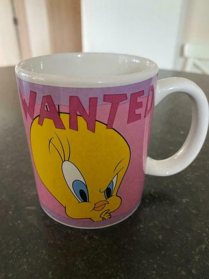 Tweety tas / mok Wanted 2001 Looney Tunes, Huis en Inrichting, Keuken | Servies, Nieuw, Kop(pen) en/of Schotel(s), Ophalen of Verzenden