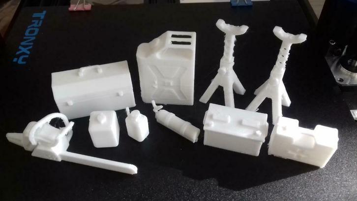 Accessoires Crawler Set A 1/10 Unpainted Tamiya Losi Kyosho, Hobby en Vrije tijd, Modelbouw | Radiografisch | Auto's, Nieuw, Onderdeel