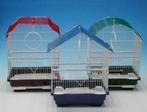 Cage à oiseaux blanc + fond bleu-vert-rouge, Animaux & Accessoires, Oiseaux | Cages & Volières, Synthétique, Enlèvement, Neuf