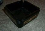 # zwart vierkante asbak TUBORG, Enlèvement ou Envoi, Utilisé, Autres types, Autres marques