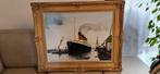 TITANIC Olieverfschilderij - Uniek werk + verzamelstuk, Antiek en Kunst, Kunst | Schilderijen | Klassiek, Ophalen of Verzenden