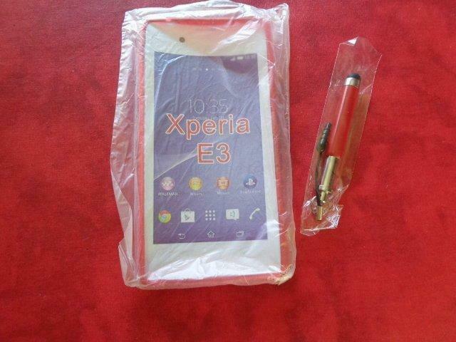 Housse silicone rouge pour Sony Xperia E3+1 stylet, Telecommunicatie, Mobiele telefoons | Toebehoren en Onderdelen, Nieuw, Ophalen of Verzenden
