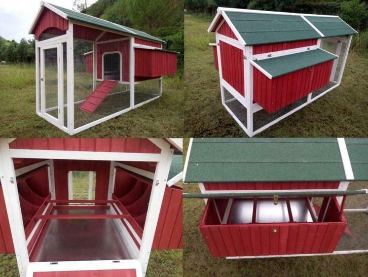 Poulailler 12-14 poules maison poule coq abri poules GEANT, Animaux & Accessoires, Volatiles | Accessoires, Neuf, Poulailler, Envoi