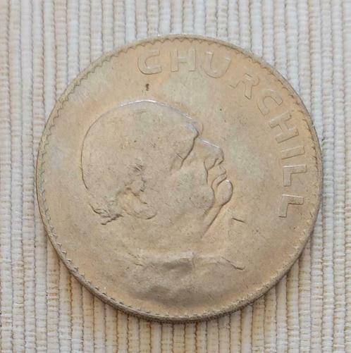 UK 1965 - 1 Crown - Elizabeth II - Churchill - KM# 910, Timbres & Monnaies, Monnaies | Europe | Monnaies non-euro, Monnaie en vrac