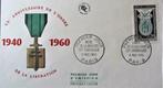 FDC OORLOG- FRANKRIJK- MILITAIRE DECORATIE, Ophalen of Verzenden, Gestempeld, Overige thema's