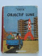 Kuifje (Tintin) Objectif Lune eerste druk 1953, Gelezen, Ophalen of Verzenden